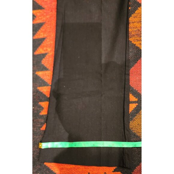 Forever 21 Women's Black Flared, Stretch Dress Pants Size L Made In USA - Picture 12 of 14